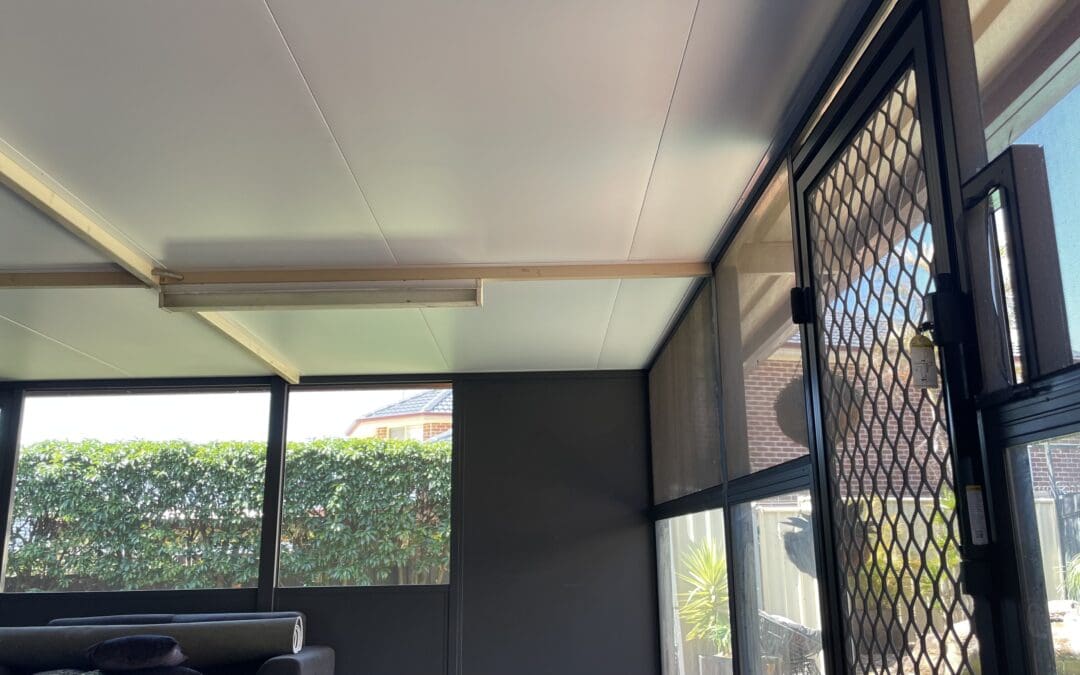 Insulated Existing Enclosed Pergola Roof with Insulated Pane, Mount Annan
